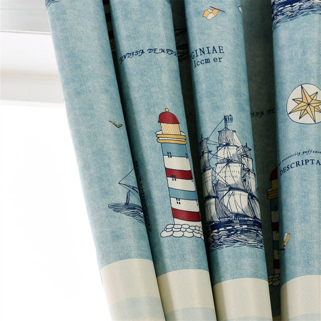 Dětský závěs s námořnickým motivem Rye