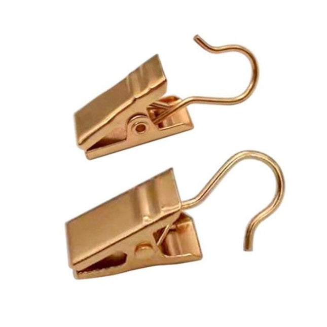 Háčky na záclony s bílým skřipcem