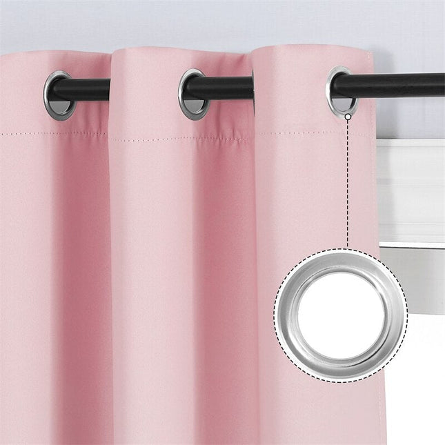 Zatemňovací závěs s růžovo-šedým přechodem