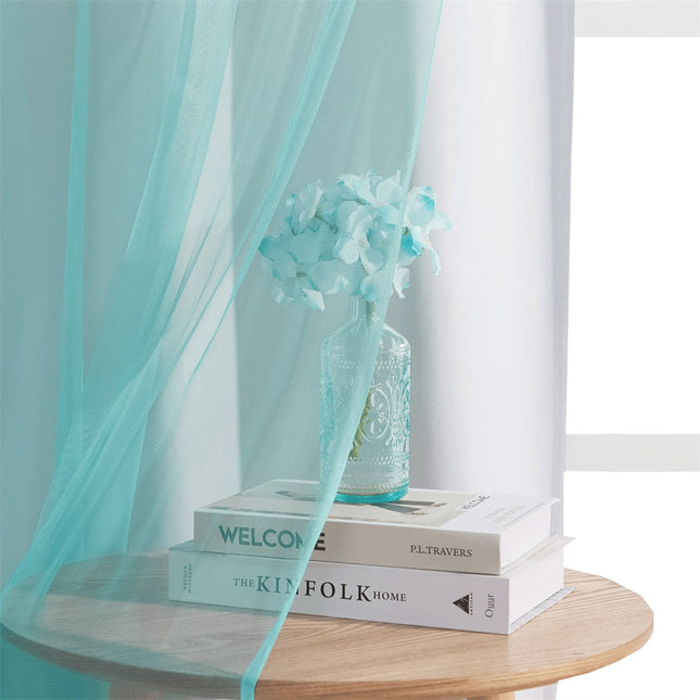 Dvouvrstvý zatemňovací závěs s gradientním voálem