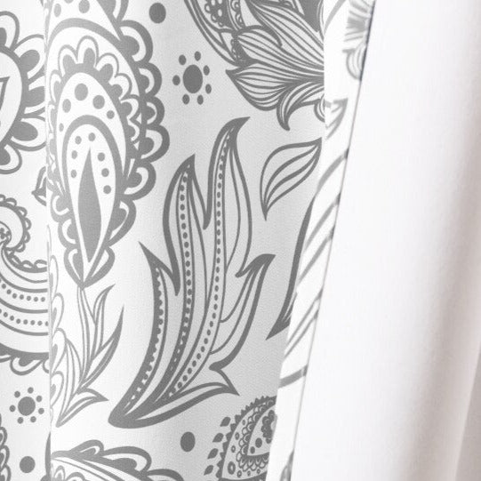 Závěs na kroužky s paisley vzorem