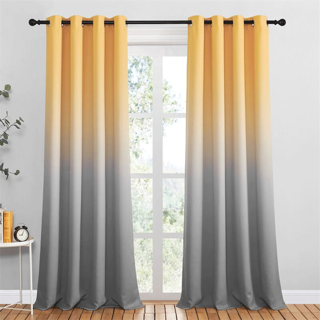 Zatemňovací závěs s růžovo-šedým přechodem