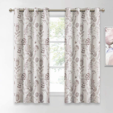 Závěs s červeným květinovým vzorem