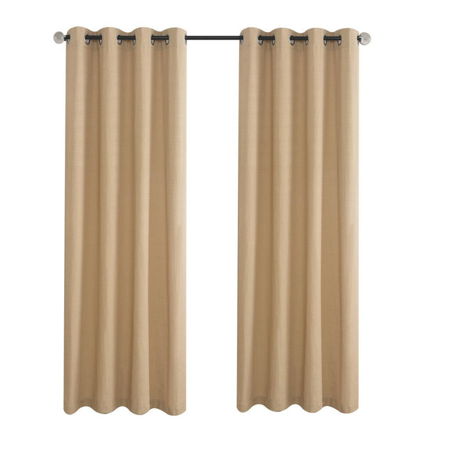 Texturovaný závěs s kovovými oky