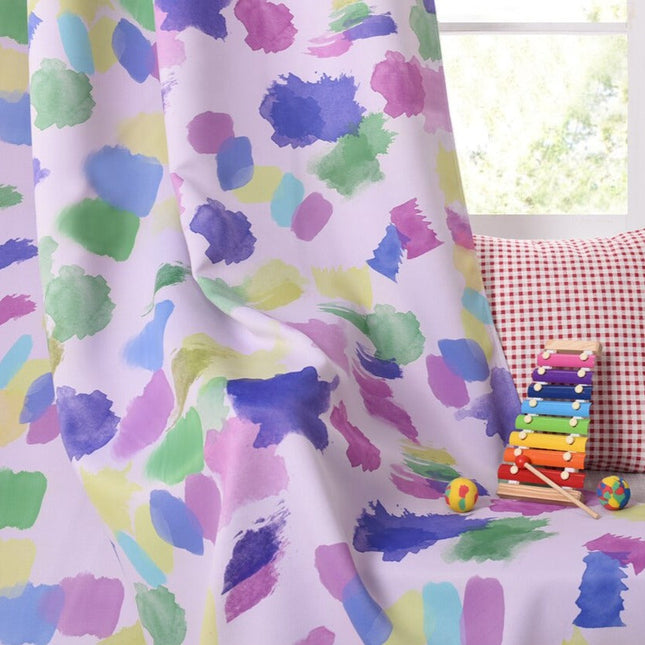 Dětský závěs s barevnými skvrnami