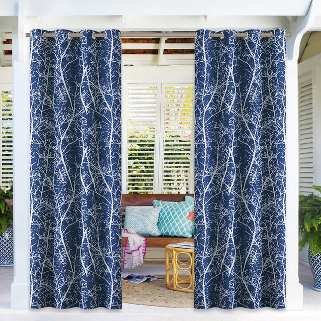 Venkovní závěs s moderním vzorem větví