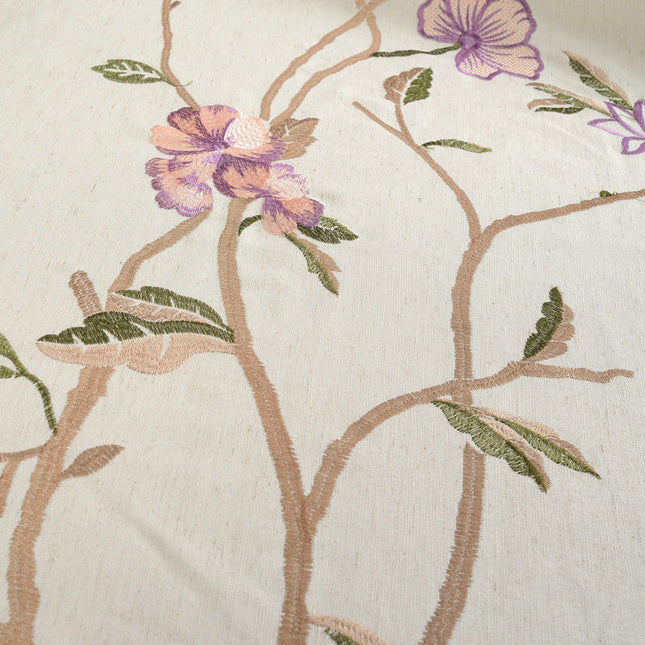 Závěs s výšivkou kvetoucích větví Tua