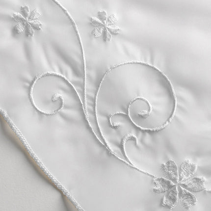 Bílá římská záclona do kuchyně