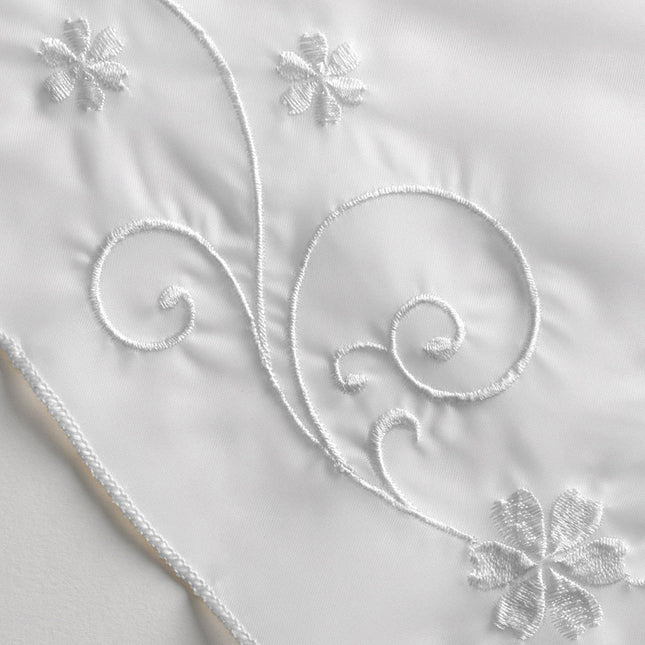 Bílá římská záclona do kuchyně