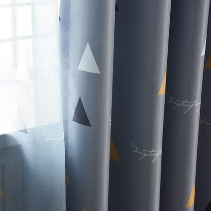 Závěs s moderním vzorem trojúhelníků