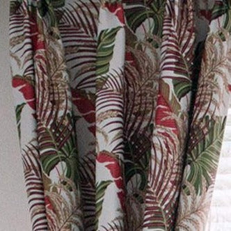 Zatemňovací závěs s tropickými palmovými listy