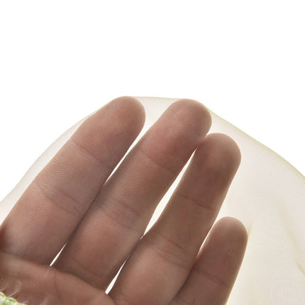 Zelená vyšívaná záclona s listy