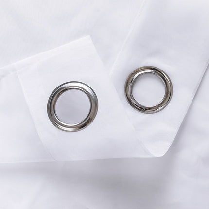 Polopropustný závěs s kovovými kroužky