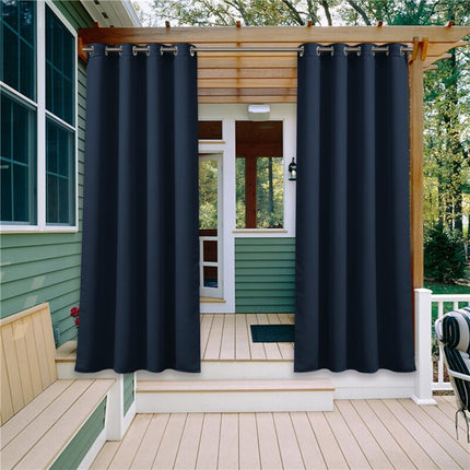 Hnědý venkovní závěs na zakrytí verandy