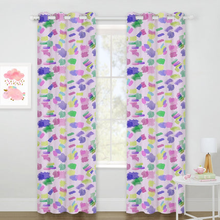 Dětský závěs s barevnými skvrnami