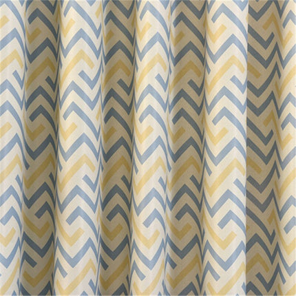 Moderní závěs s geometrickým vzorem chevron