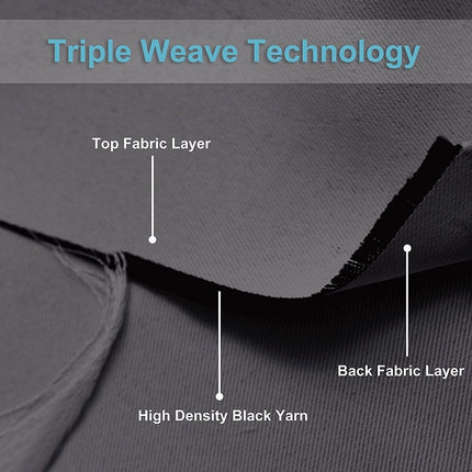 Sada zatemňovacích závěsů s volánem