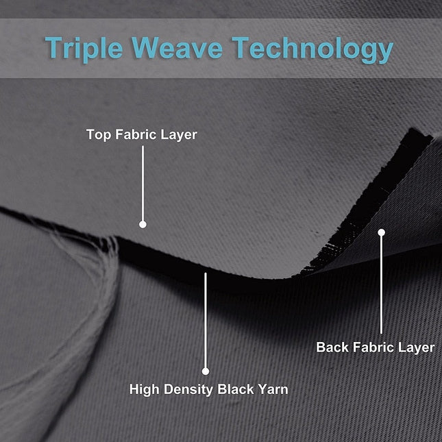 Sada zatemňovacích závěsů s volánem