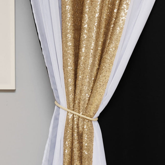 Zatemňovací závěs s lesklými flitry