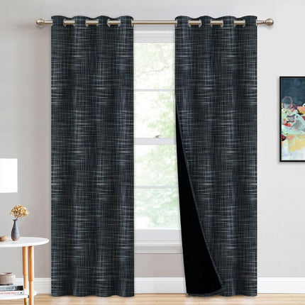 Kostkovaný zatemňovací závěs do pokoje