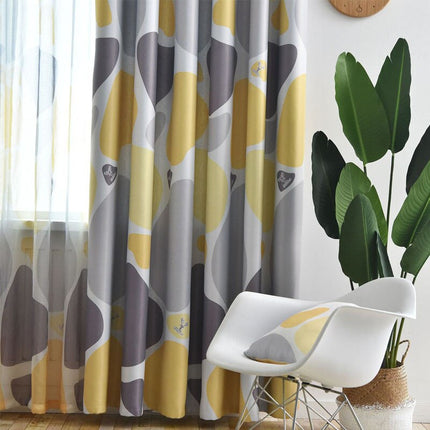 Zatemňovací závěs s abstraktním vzorem Ermita