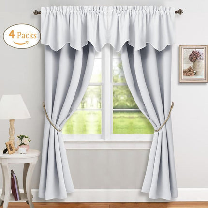 Sada zatemňovacích závěsů s volánem