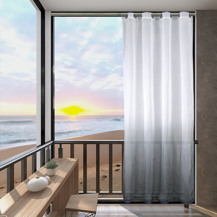 Venkovní záclona s gradientem na balkon