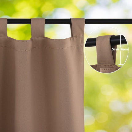 Béžový venkovní závěs pro ochranu soukromí