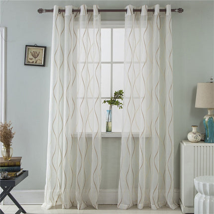 Moderní záclona se svislými vlnami
