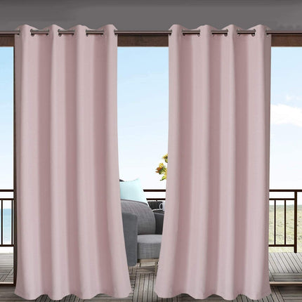 Růžový venkovní závěs na balkon