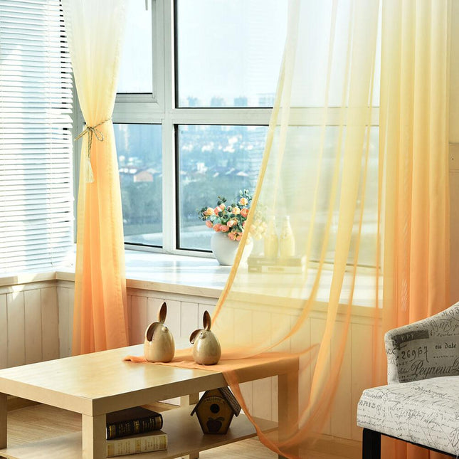 Moderní ombré záclona do obývacího pokoje