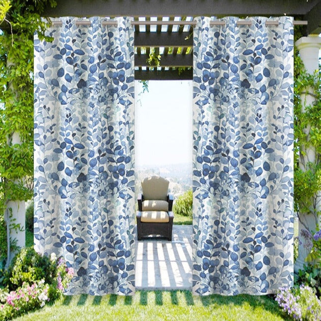 Venkovní závěs se vzorem listů