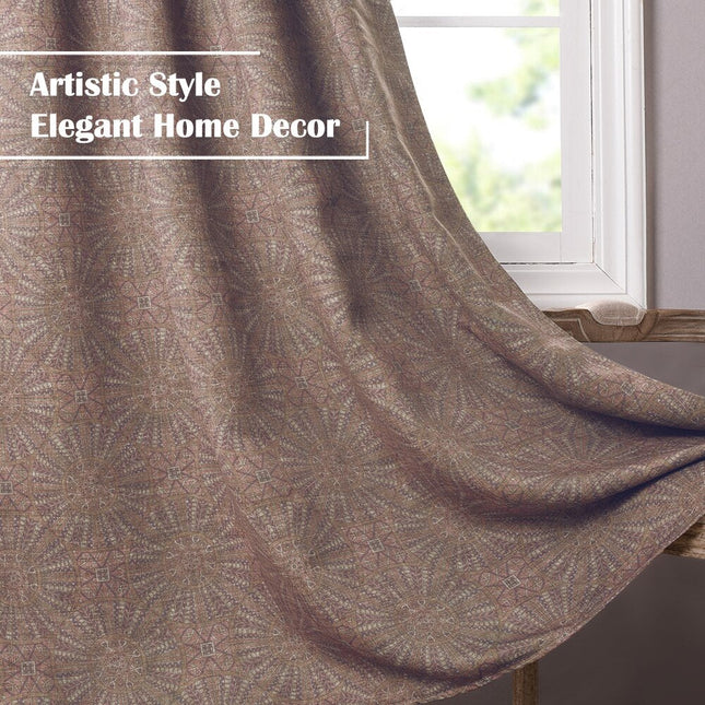 Zatemňovací závěs s vintage mandala vzorem