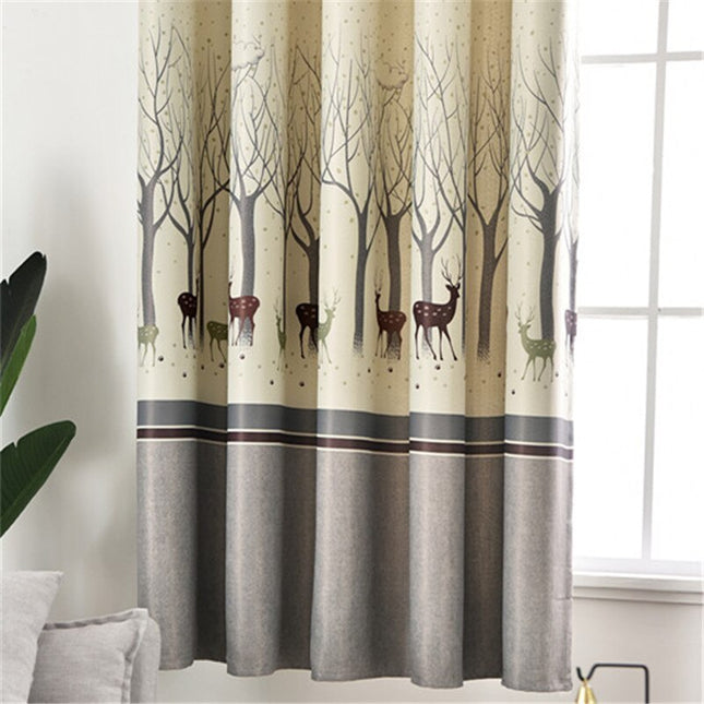 Závěs s motivem lesa a jelenů