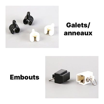 Univerzální flexibilní kolejnice na závěsy