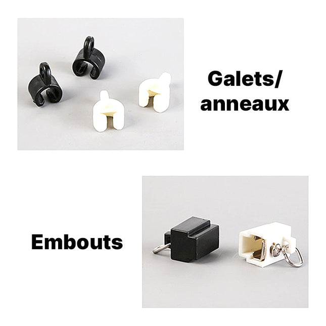 Univerzální flexibilní kolejnice na závěsy