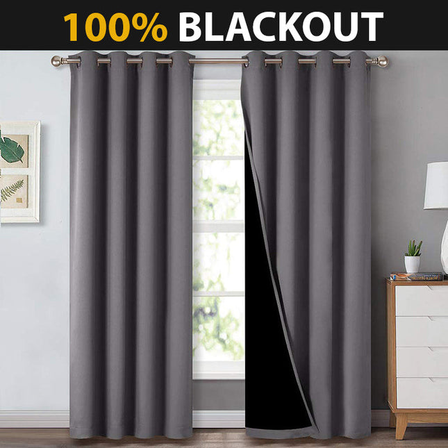 Šedý termoizolační zatemňovací závěs