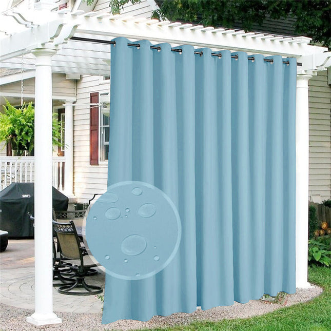 Světle modrý venkovní závěs voděodolný