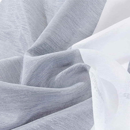 Vzdušná záclona s šedými pruhy