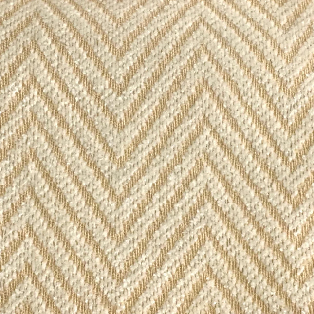 Krémový závěs se vzorem rybí kosti