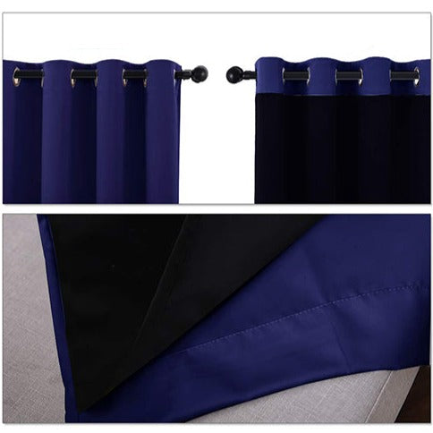 Modrofialový termoizolační zatemňovací závěs