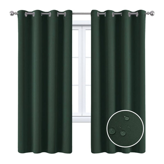 Tmavě zelený voděodolný venkovní závěs