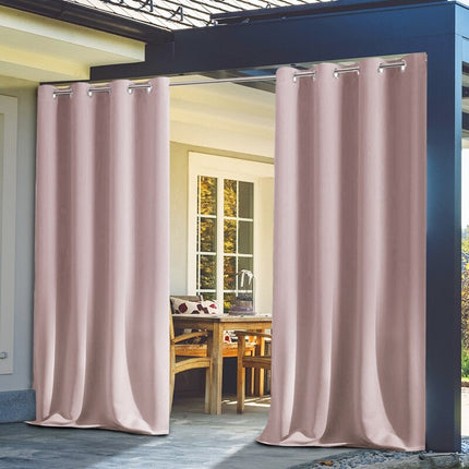 Růžový venkovní závěs na balkon