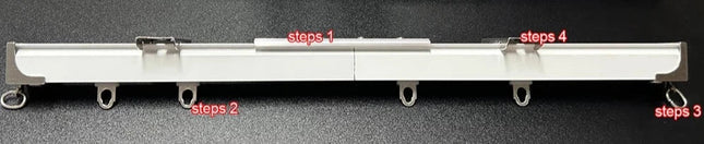 Stropní hliníková kolejnice na závěsy