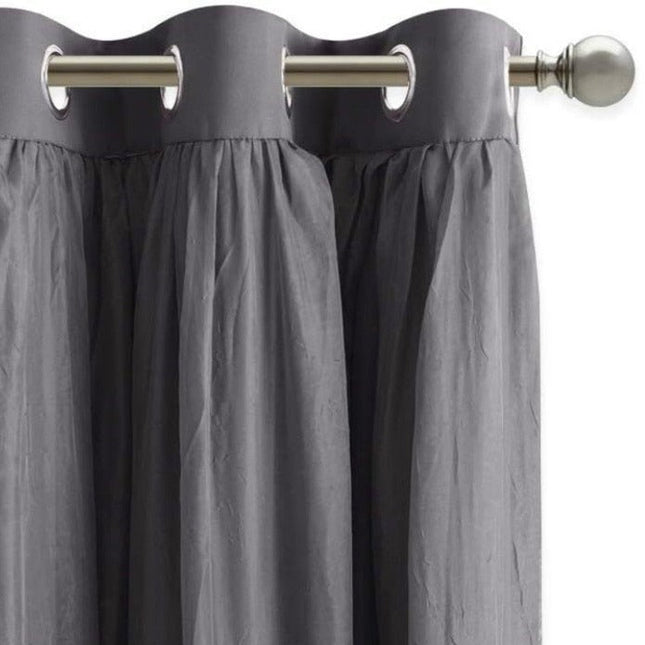 Dvouvrstvý zatemňovací závěs s voálem