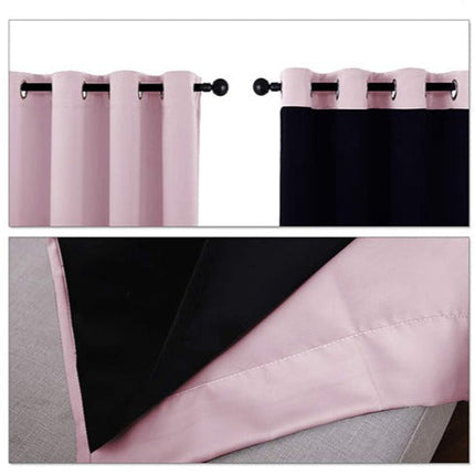 Světle růžový termo zatemňovací závěs