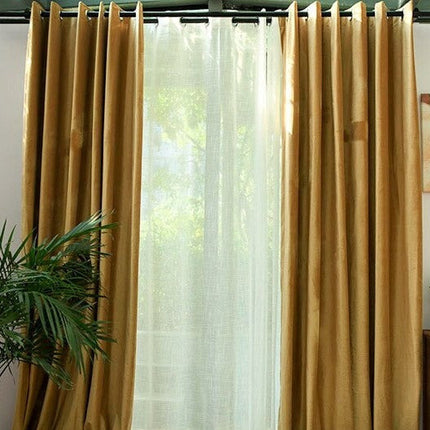 Okrově žlutý zatemňovací závěs Dalsen