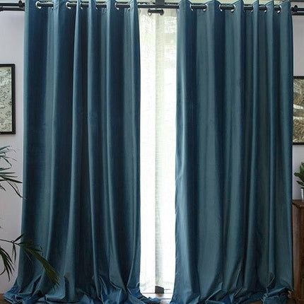 Modrý elegantní zatemňovací závěs Dalsen