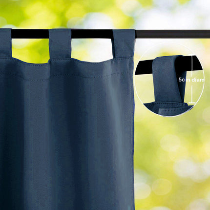 Tmavě modrý venkovní nepromokavý závěs