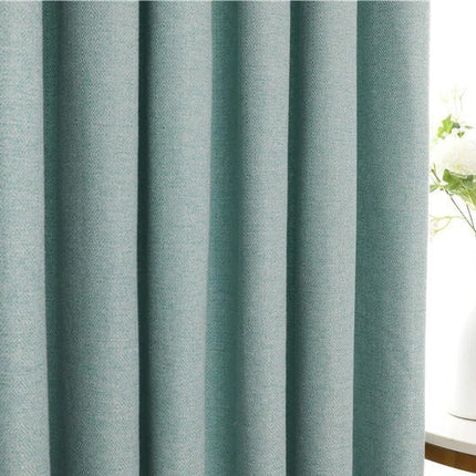 Polozatemňovací závěs tyrkysové barvy